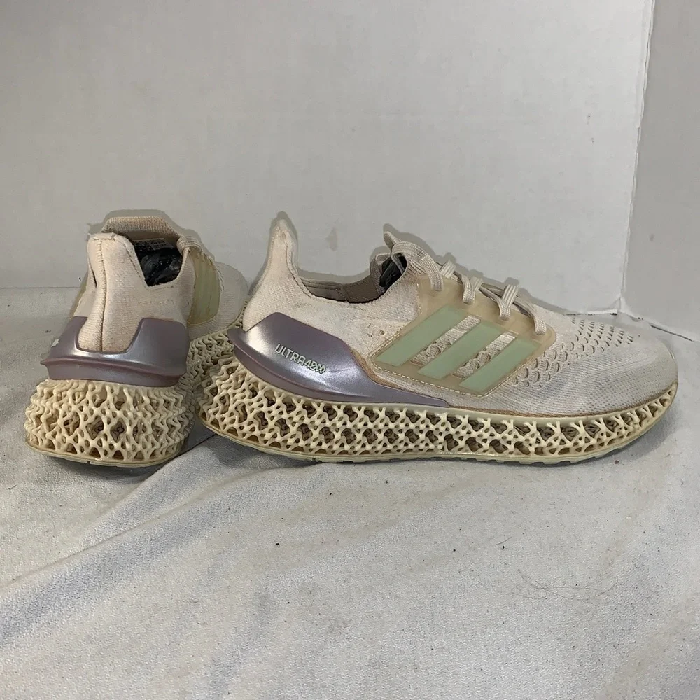 Adidas Ultra 4D FWD ‘White Linen Green’ Running Sneakers